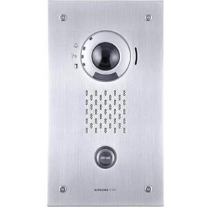 Aiphone IX-DVF IP Adressable Flush Mount Weather Resitant Color Video Door Station with Network Connectivity.