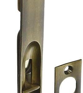 Deltana 6FBR5 HD Round Solid Brass 6-Inch Flush Bolt