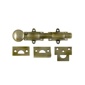Deltana 6SB5 HD Solid Brass 6-Inch Surface Bolt