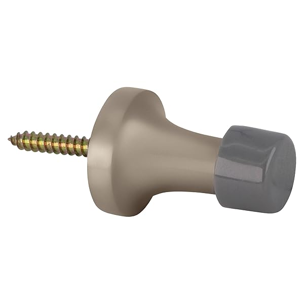 Deltana Bds125u15 Baseboard Door Bumper, Brushed Nickel, 1-1/2"