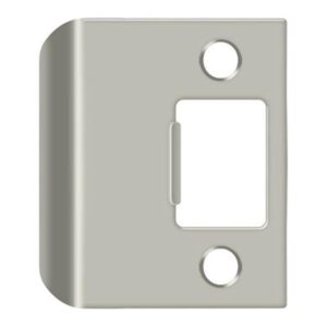 Deltana Extended Lip Strike Plate,2"Overall Sa, Satin Nickel