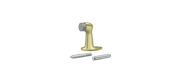 Deltana Fdb278u3-unl Floor Door Bumper, Unlacquered Bright Brass
