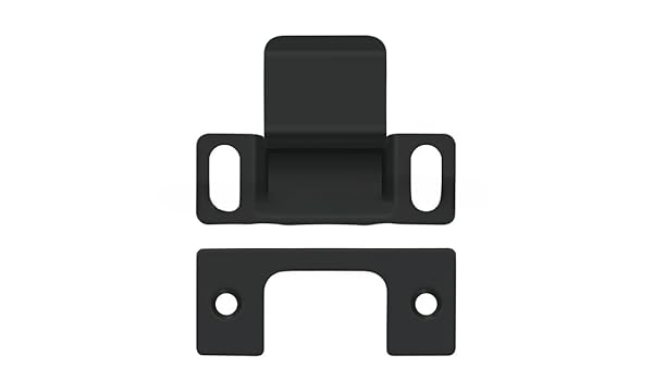 Deltana SP2751 2-13/16 Tall Adjustable Strike Plate - Black - Image 3
