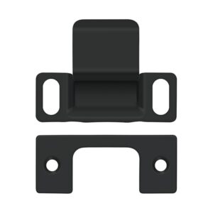 Deltana SP2751 2-13/16 Tall Adjustable Strike Plate - Black