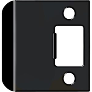 Deltana SPE225 2-1/4" x 1-3/4" Overall: 2-1/4"Extended Lip Strike Plate, Paint Black