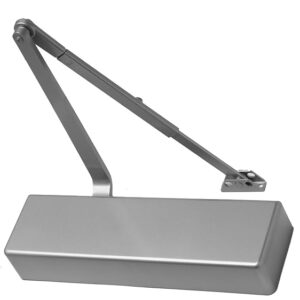FALCON SC71 Rw/PA Alum Full Heavy Duty Door Closer, Regular Arm with Parallel Arm Shoe, Full Cover, Aluminum Finish