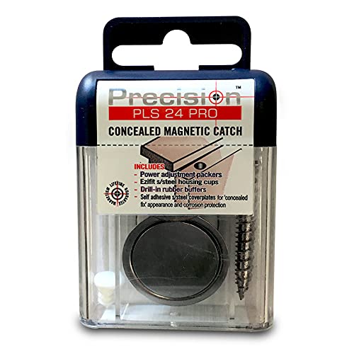 Precision Lock PLS 24 PRO Concealed Magnetic Catch for Light to Heavy Duty Doors with Thickness Greater Than 30 mm (1.18"), Pack of 2 - Image 8